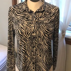 Chico’s zebra print blouse